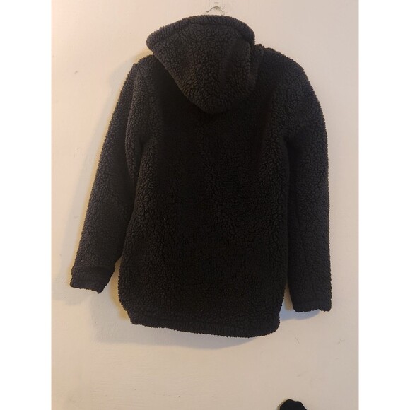 Sky‎ & Sparrow Medium Black Sherpa Open Jacket - Picture 3 of 7